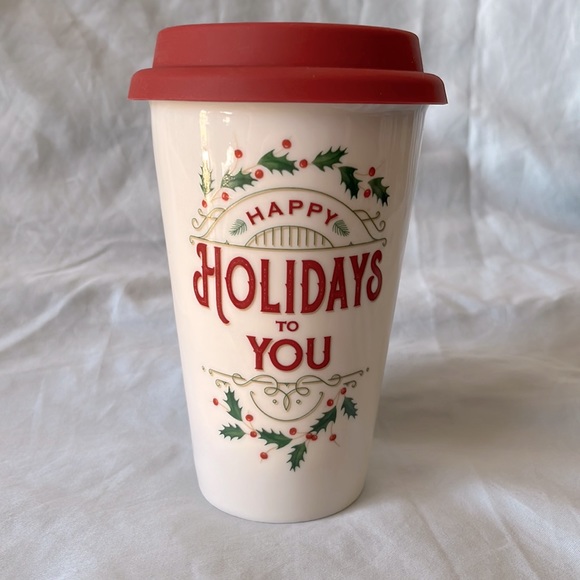 Lenox Other - SOLD- Lenox Happy Holidays To You Travel Mug 10oz.